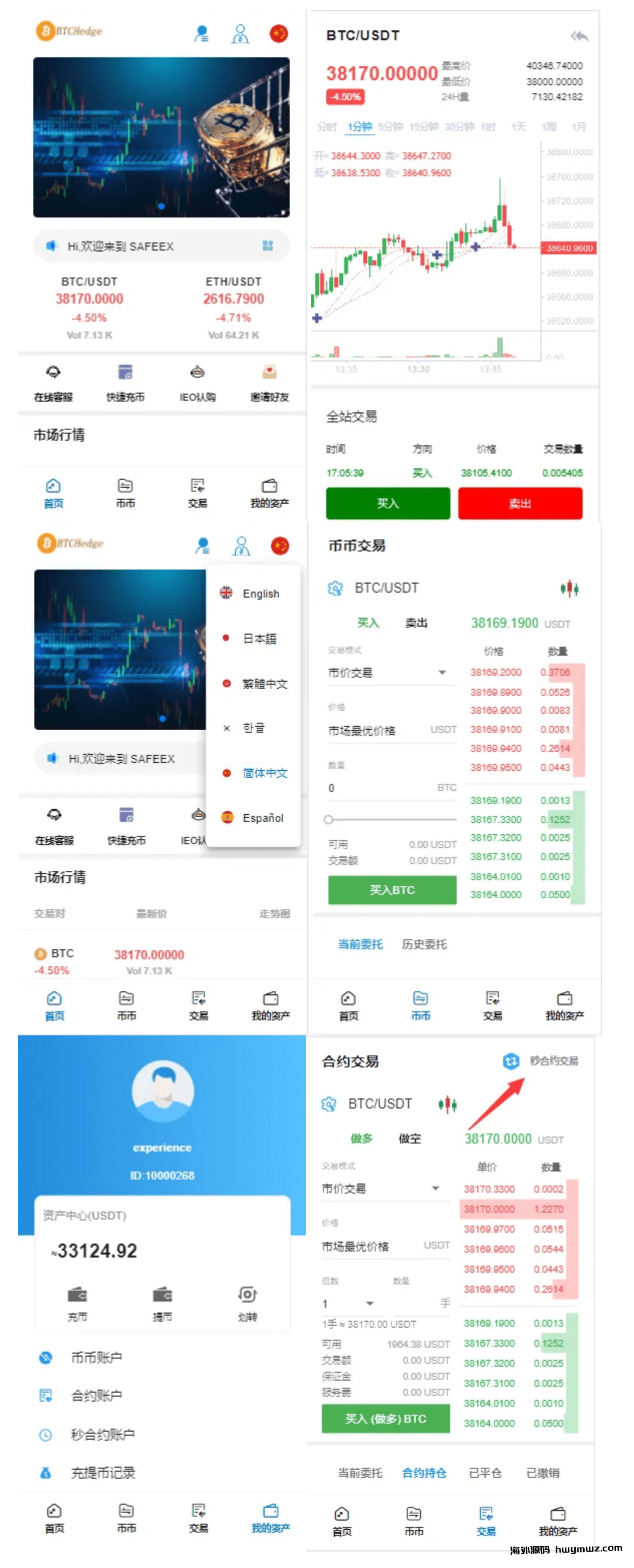 【海外源码】最新多语言交易所/SAFEEX/K线完整/服务器完整打包/带Vue工程源码/带搭建教程